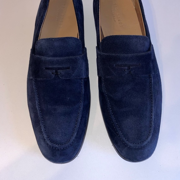 Ted Baker Men’s Alderrs Navy Blue Suede Penny Loafer size 10 Men’s US - Picture 4 of 7